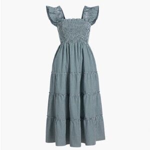 Hill House Ellie Nap Dress Emerald Gingham